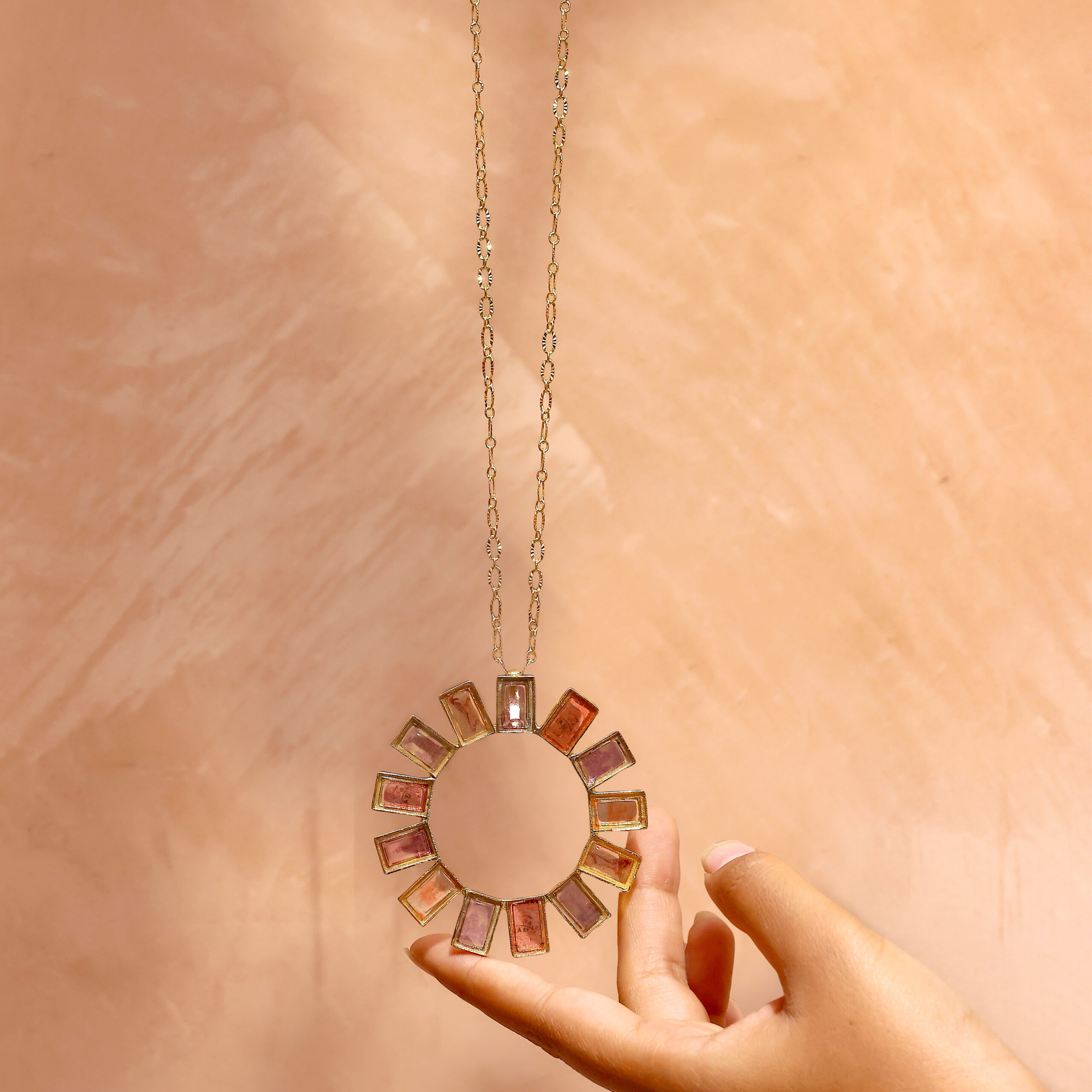 Gem Pendant Desert Rose