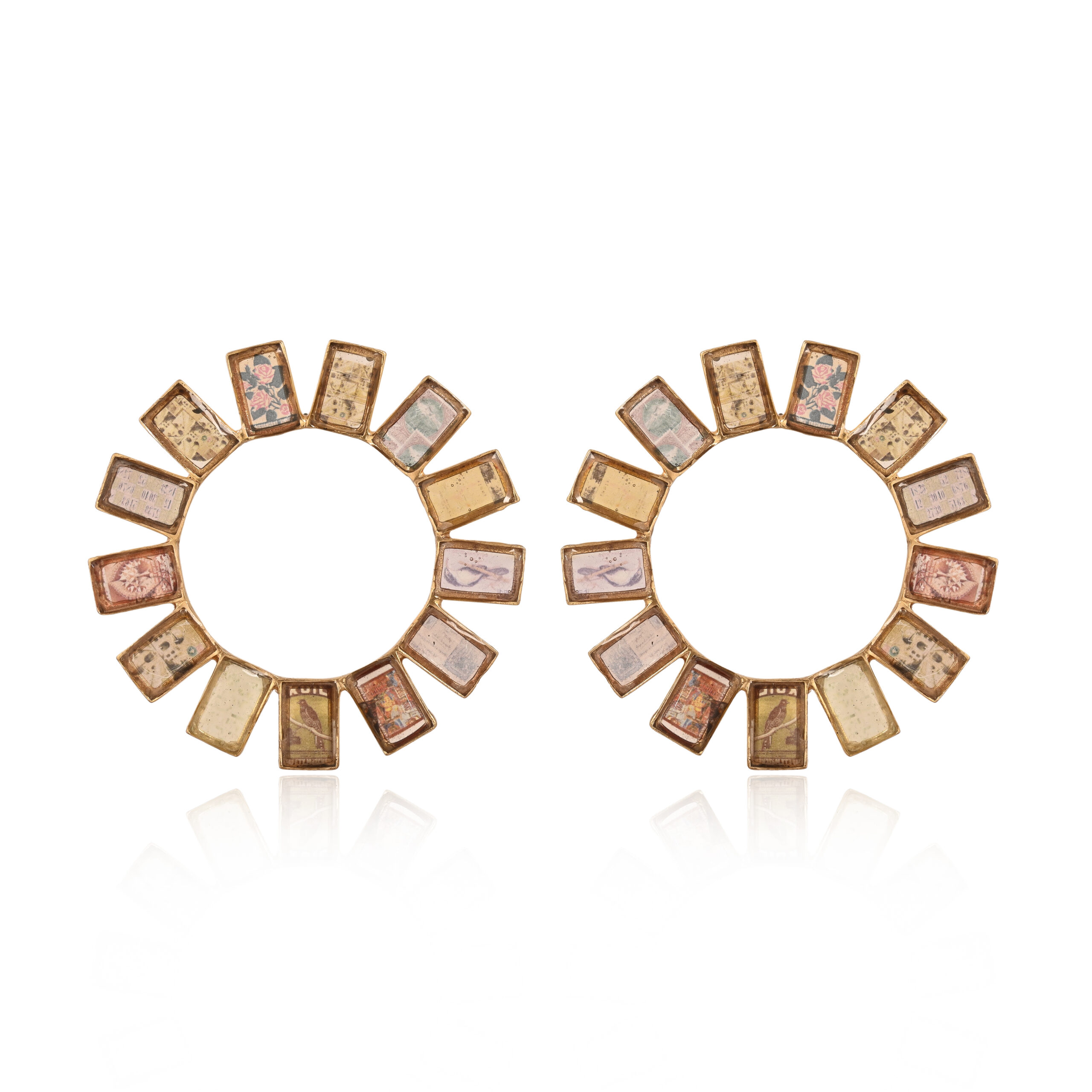 Gem Earrings Golden Age