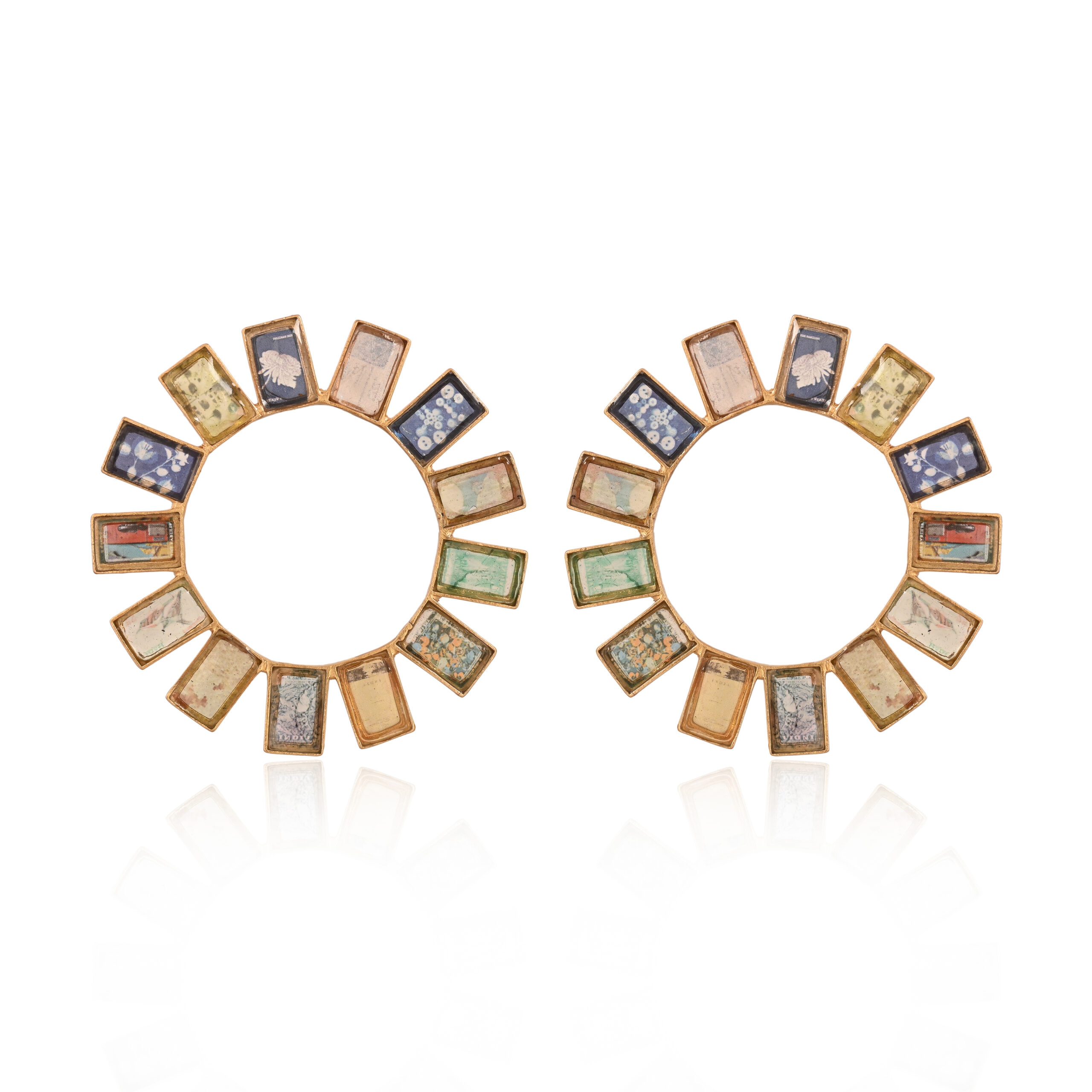 Gem Earrings Indigo Dreams