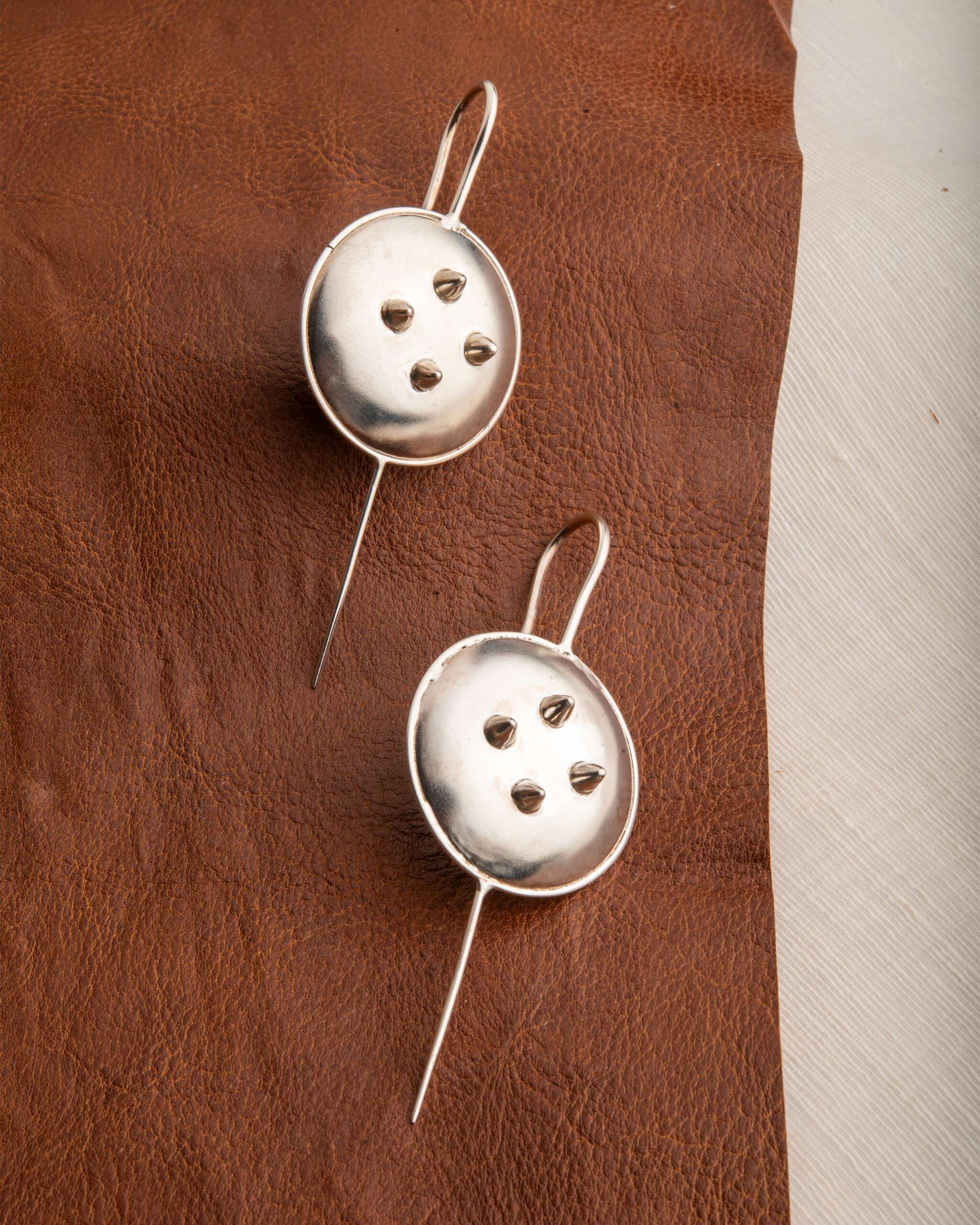 Silver Dhal Earcuffs